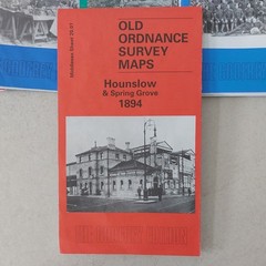 6 x Old Ordnance Survey Maps Peckham Old Kent Road Hounslow Spring Grove