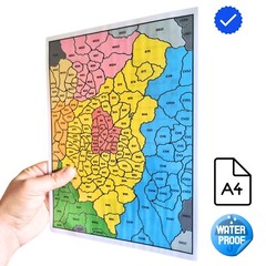 POSTCODE MAP of Birmingham, AUDBOK Maps, Postal District Area (A4 – Laminated)