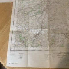 Ordnance Survey Okehampton Sheet 175 One Inch Map 1950s Seventh Series