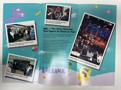 Vintage 1990s NBC Television Studio Tour California Tourist Travel Brochure