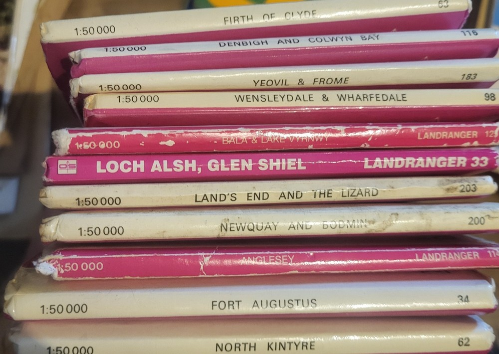68× Map Collection Bundle Vintage/ordnance Survey/bartholomew’s And More