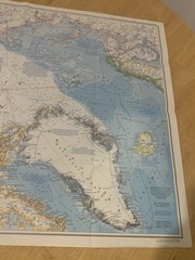 National Geographic 1983 Peoples Of The Artic Inuit Eskimo Culture Map Poster