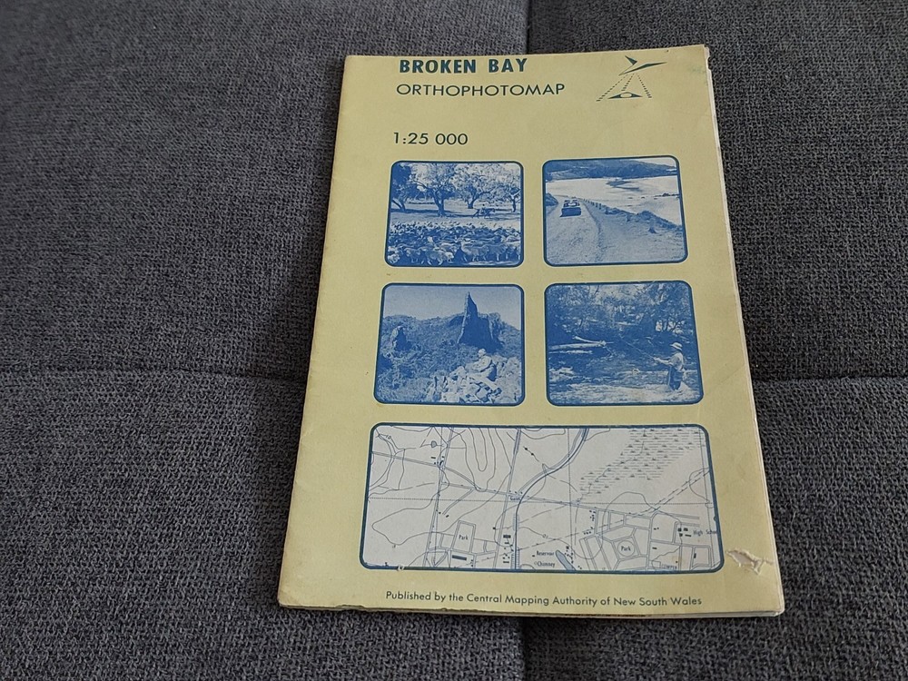 Vintage Folded CMA Broken Bay Orthophotomap First Edition Paper Fold Out