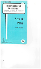 QUEENBOROUGH in SHEPPEY Street plan with index – by Barnett’s 1970’s