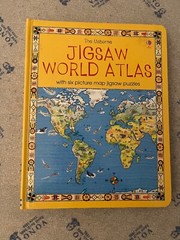 The Usborne Jigsaw World Atlas: With Six Picture Map Jigsaw Puzzles