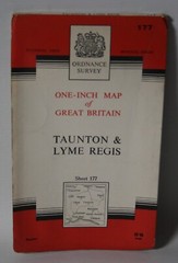 Ordnance Survey One Inch Map – Taunton & Lyme Regis – Sheet 177 – 1966