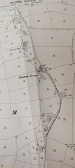 VINTAGE 1904 ORDNANCE SURVEY ROLLED MAP DENHAM 104CM X 74CM