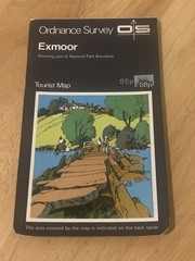 Ordnance Survey Exmoor Tourist Map OS National Park Walking Hiking 1973