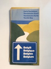Vintage Sheet Map – Belgium National Tourist Office – Belgium – 1974