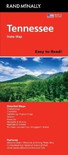Rand McNally Easy to Read: Tennessee State Map (Map)
