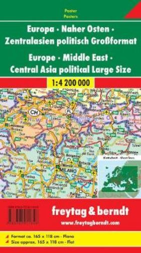 Freytag-Berndt European – Middle East – Central Asia, politica (Map) (UK IMPORT)