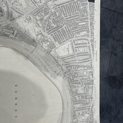 Ordinance Survey 25 Inch To The Mile Large Scale Map 1938. Chiswick. London