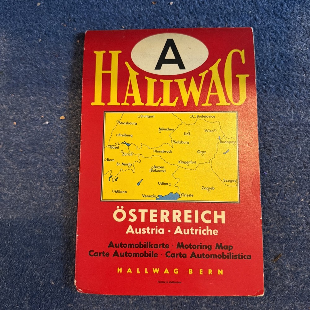 Hallwag Motoring Maps 1961 (Osterreich) Austria