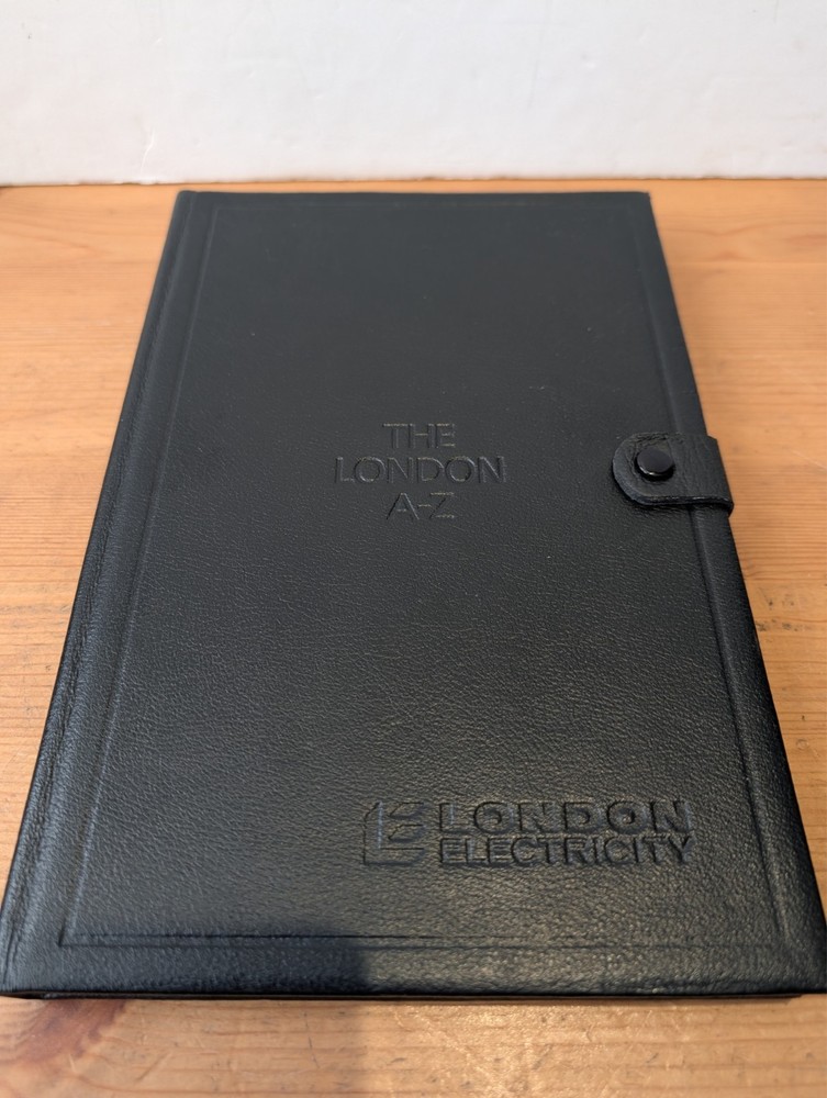 London Electricity Board A-Z Leather bound Vintage Geographer’s Guide Hardback