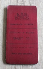 Vintage 1905 Ordnance Survey England & Wales Sheet 11 Cloth Backed Map 1 inch