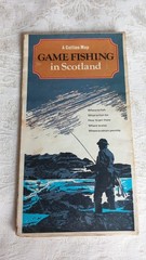 Vintage Fishing Map A Collins Map Game Fishing In Scotland Good Condition