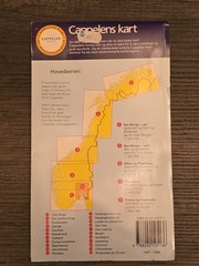 Cappelens Kart 2 SÃÂ¸r-Norge Nord Road & Tourist Map 1:325,000 1997 Edition (X2