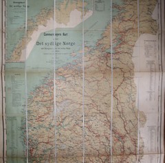 1895 South Norway Cammermeyers Kart Det Sydlige Norge Folding Map Stanford Case