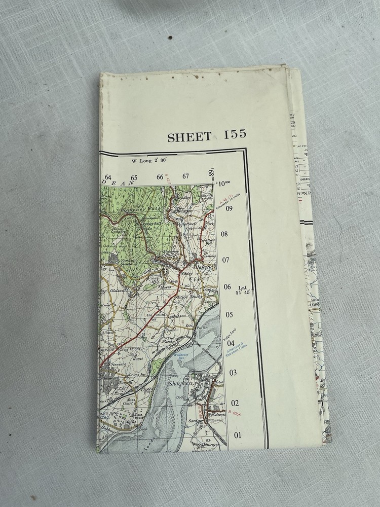 Vintage Ordnance Survey Map Sheet 155 Bristol and Newport