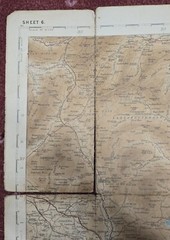 Vintage c.1925 Bartholomew’s Revised Half Inch to Mile – Sheet 6 on cloth (r2942
