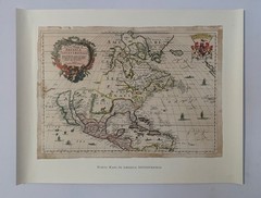 Lot of (5) Salvat Mexicana 1984 Map Prints – Mexico / New World Maps – 21″ x 16″