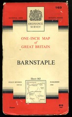 Ordnance Survey One Inch Seventh Series Map 163 – Barnstaple