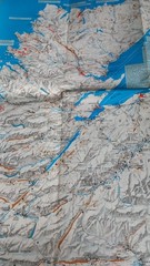 Vintage Fishing Map A Collins Map Game Fishing In Scotland Good Condition