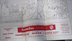 Vintage Barnett’s Official Street Plan of Ipswich with Index (1970’s)