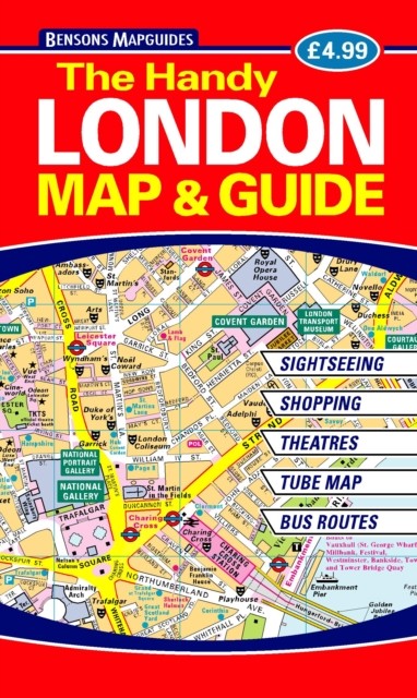 The Handy London Map & Guide by Bensons MapGuides (Paperback Book)