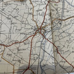 CAMBRIDGE & ELY Cloth Ordnance Survey Sixth Series One inch 1946 Sheet 135