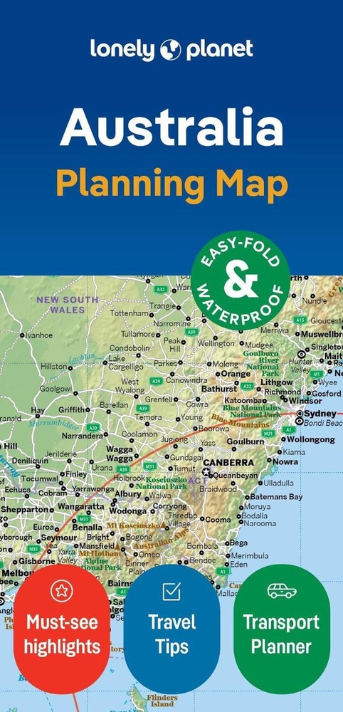 Lonely Planet Australia Planning Map by Lonely Planet Folded Book