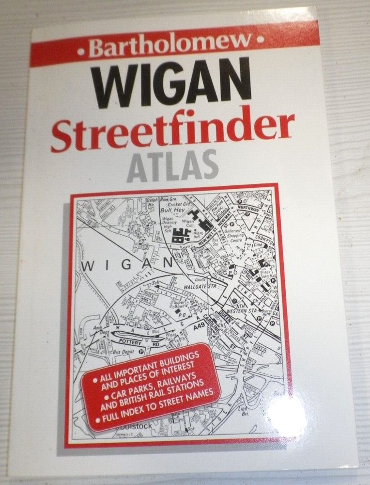 Wigan Streetfinder Street Atlas, Bartholomew with Street Atlas