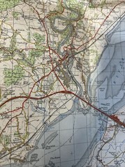 BRISTOL & NEWPORT – Ordnance Survey One Inch Map Sheet 155 1967 Portishead
