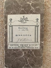 Sifton, Praed & Co. Map of Nurnberg. 1929 reprint of 1913. Fabric.