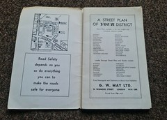 Vintage Dunstable Official Street Plan By G.w.may Ltd
