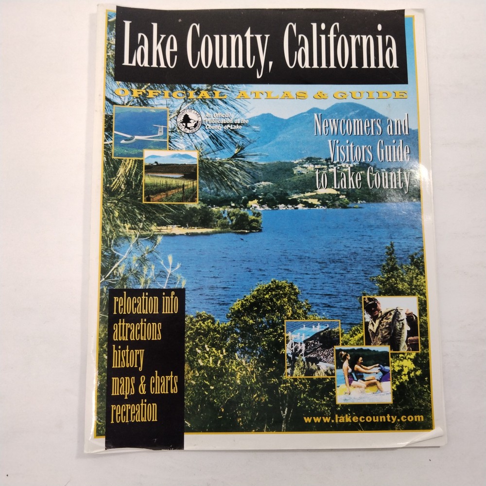 Lake County California Official Atlas & Guide 2002 Travel Magazine