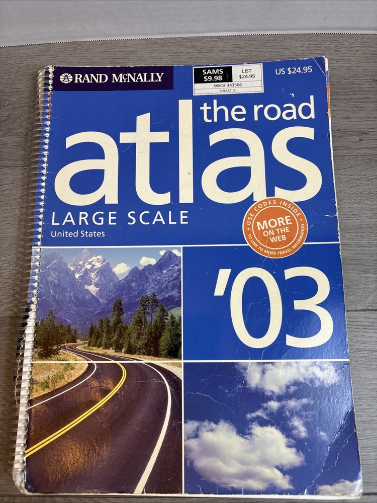 Rand McNally 2003 the Road Atlas LARGE SCALE United States Roads Maps