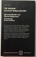 The Anchor Atlas Of World History Vol 1 Kinder Hilgemann 1974 Doubleday A882