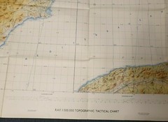 Topographic Tactical Chart Alicante Spain TTC GI-B Large Map 1:500000 Pilots Sea