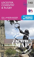 Leicester, Coventry & Rugby by Ordnance Survey (Sheet map, folded)