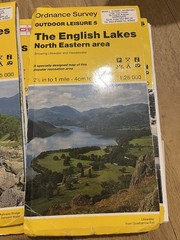 5 Ordnance Survey Outdoor Leisure Maps The Peak District, Yorkshire Dales Etc