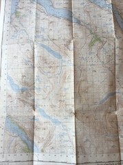 1962 Ordnance Survey One Inch Seventh Series Map 20 Ullapool (incl Ardcharnich )
