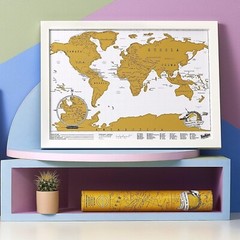 Luckies of London | Scratch Map Original Travel Size | Scratch Off World Map