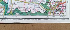 Shell Touring Map: Netherlands. Scale – 1:600,000 (1962).