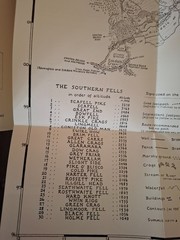 Wainwright Maps of the Lakeland Fells by Alfred Wainwright – Southern Fells.