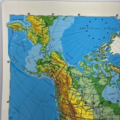 17″ x 22″ Rand McNally Markable Map of North America Two-Sided Pre-owned
