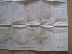 Ordnance survey map Landranger sheet 160 series Brecon Beacons scale 1:50 000