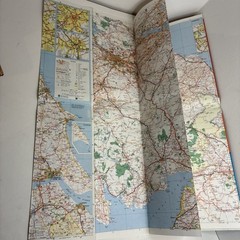 Rare Vintage 1981 Good Food Road Map Folding Northern England Southern Scotland
