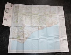 Ordnance Survey Landranger Map – Eastbourne & Hastings, Sheet 199 – 1987