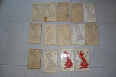 Job Lot Of 14 Ordance Survey Maps